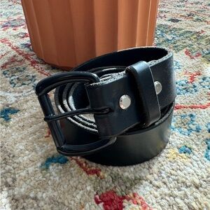 Men’s Gustin Black Leather Belt